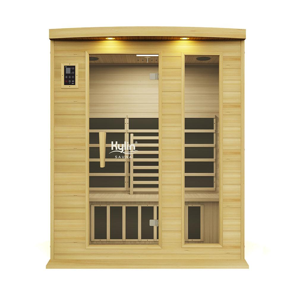 Kylin Low EMF Carbon Far Infrared Sauna 3 person - K8301 - Brisbane Stock Only