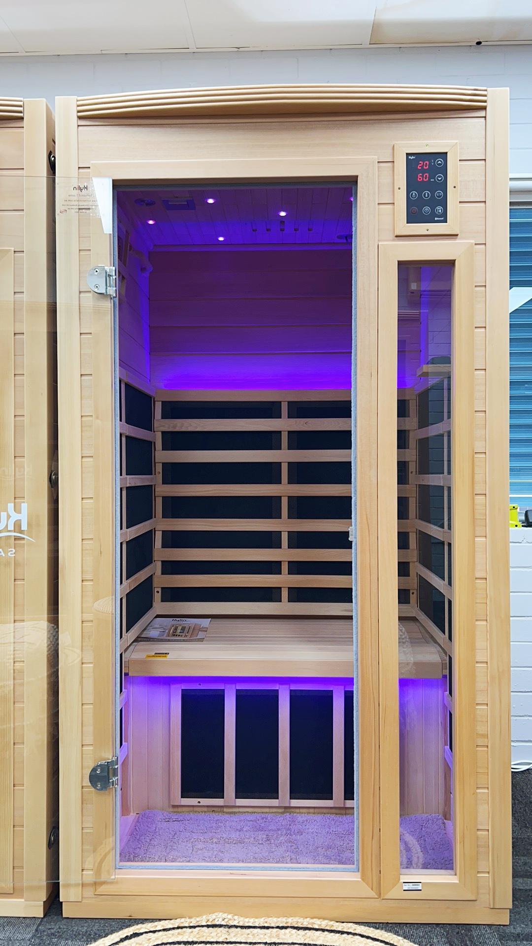 Kylin Ultra Low EMF Carbon Infrared Sauna 1 Person - K8108 PRO