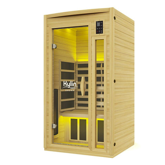 Kylin Full Spectrum Low EMF Carbon Infrared Sauna 1 Person - K8109 FS