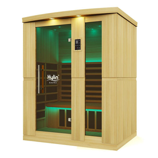 Kylin Superior Ultra Low EMF Carbon Far Infrared Sauna 3 person - K8402 PRO