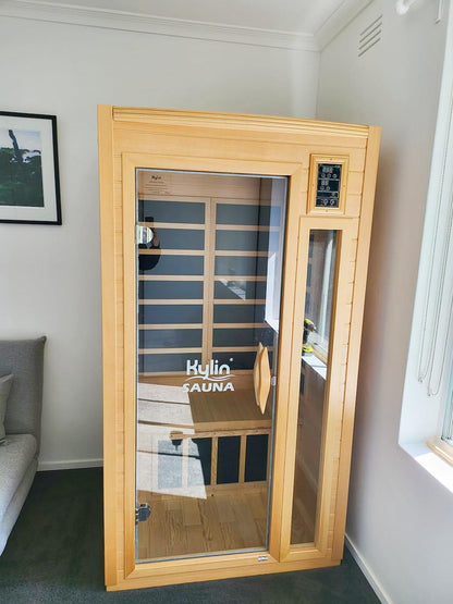 Kylin Low EMF Carbon Fibre Infrared Sauna 1 Person KY-023LB (DEMO ONLY)