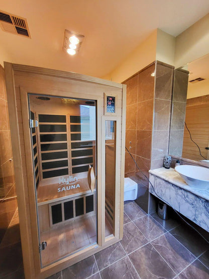 Kylin Low EMF Carbon Fibre Infrared Sauna 1 Person KY-023LB (DEMO ONLY)