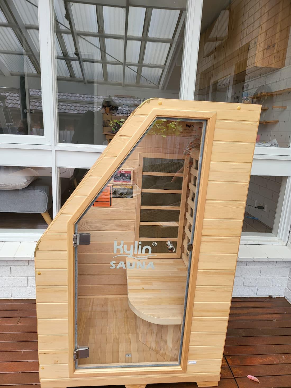 Kylin Compact Carbon Fibre Portable Sauna 1 Person Home Sauna KY-1D6/K8101