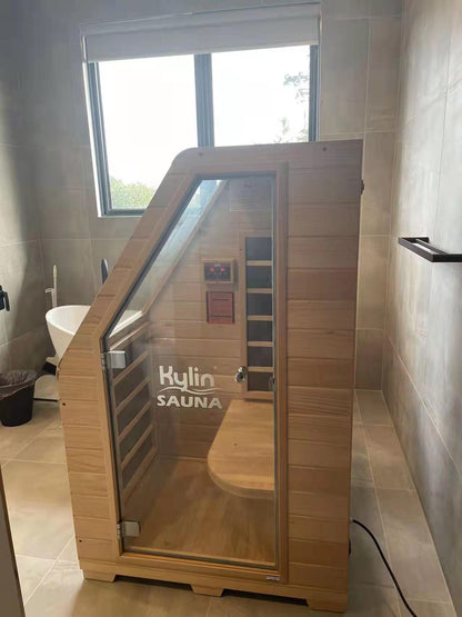 Kylin Compact Carbon Fibre Portable Sauna 1 Person Home Sauna KY-1D6/K8101