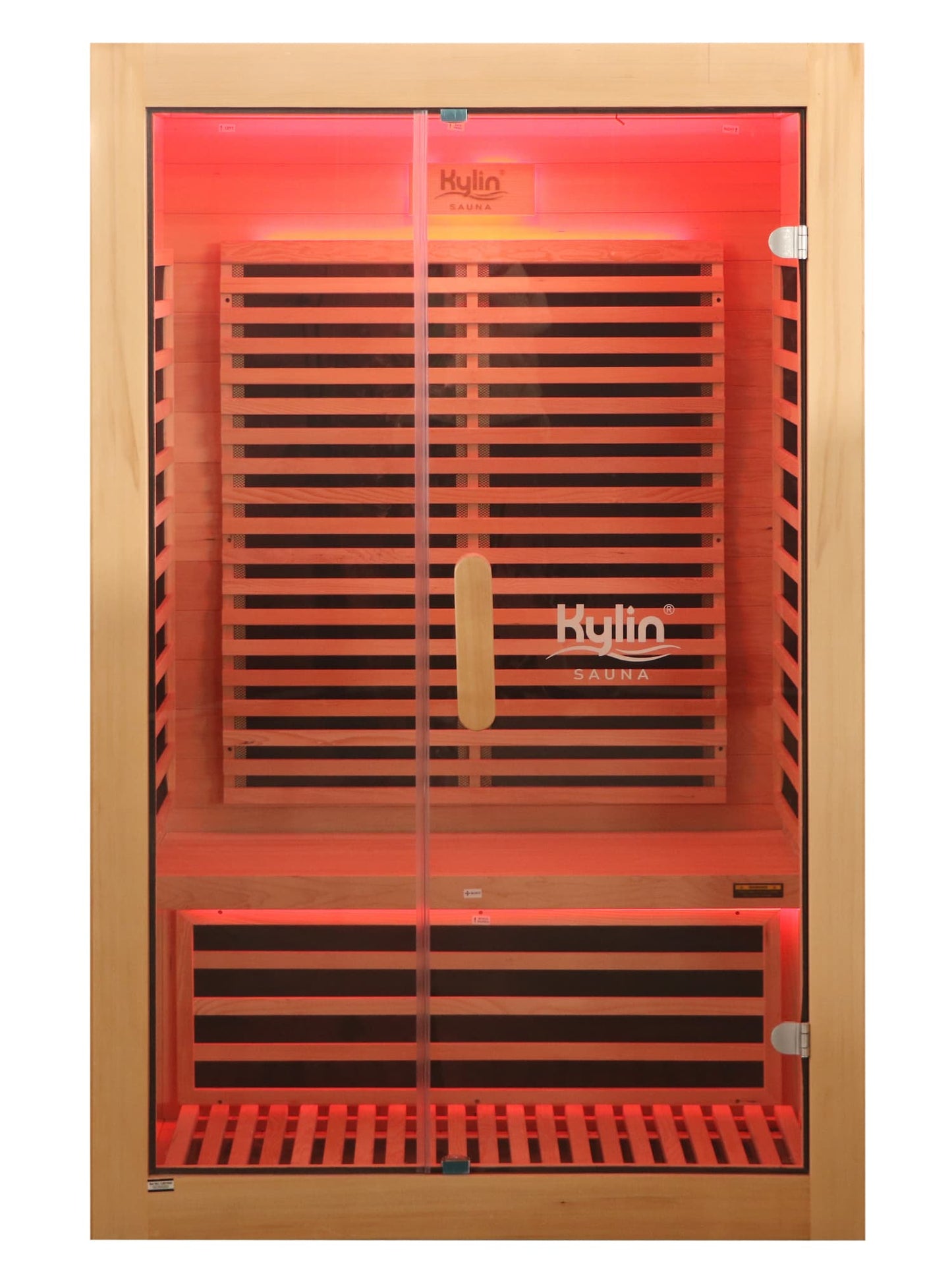 Kylin Low EMF Carbon Infrared Sauna 2 Person with floor heater H6201-F
