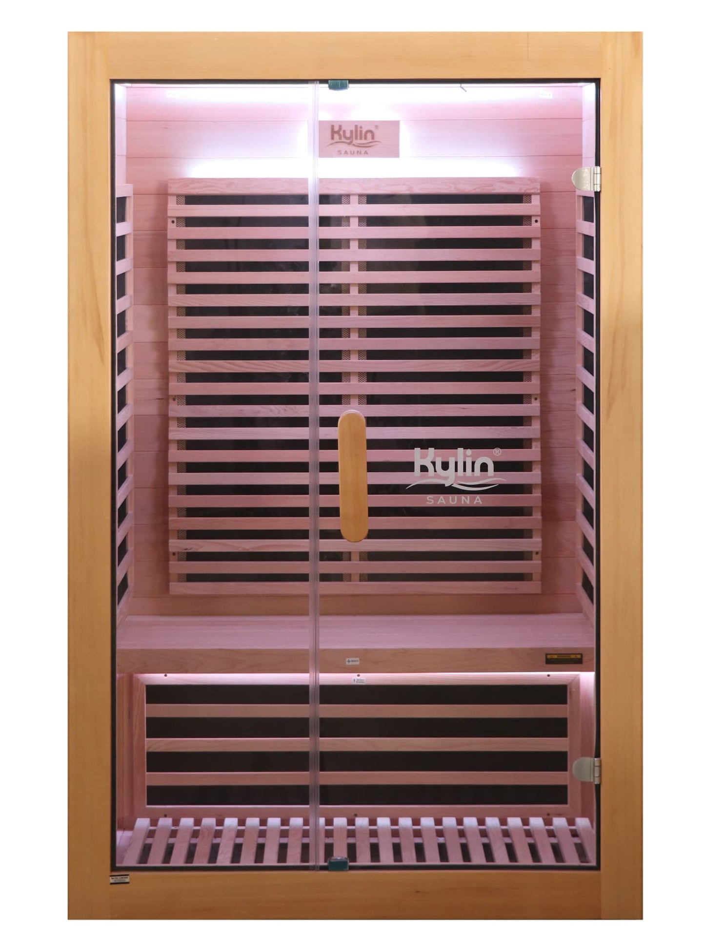 Kylin Low EMF Carbon Infrared Sauna 2 Person with floor heater H6201-F
