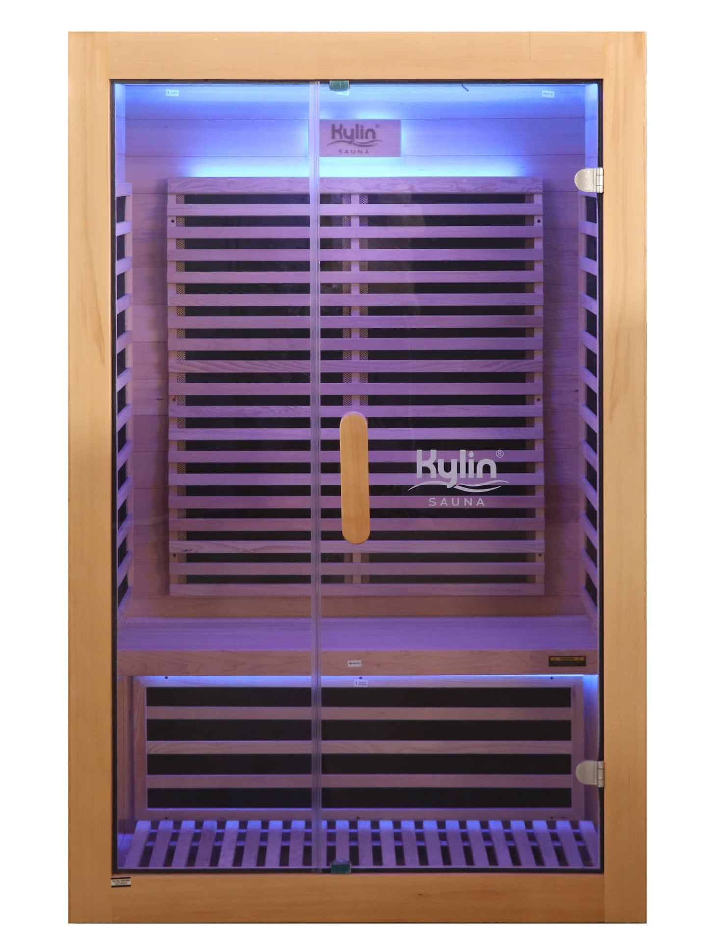 Kylin Low EMF Carbon Infrared Sauna 2 Person with floor heater H6201-F