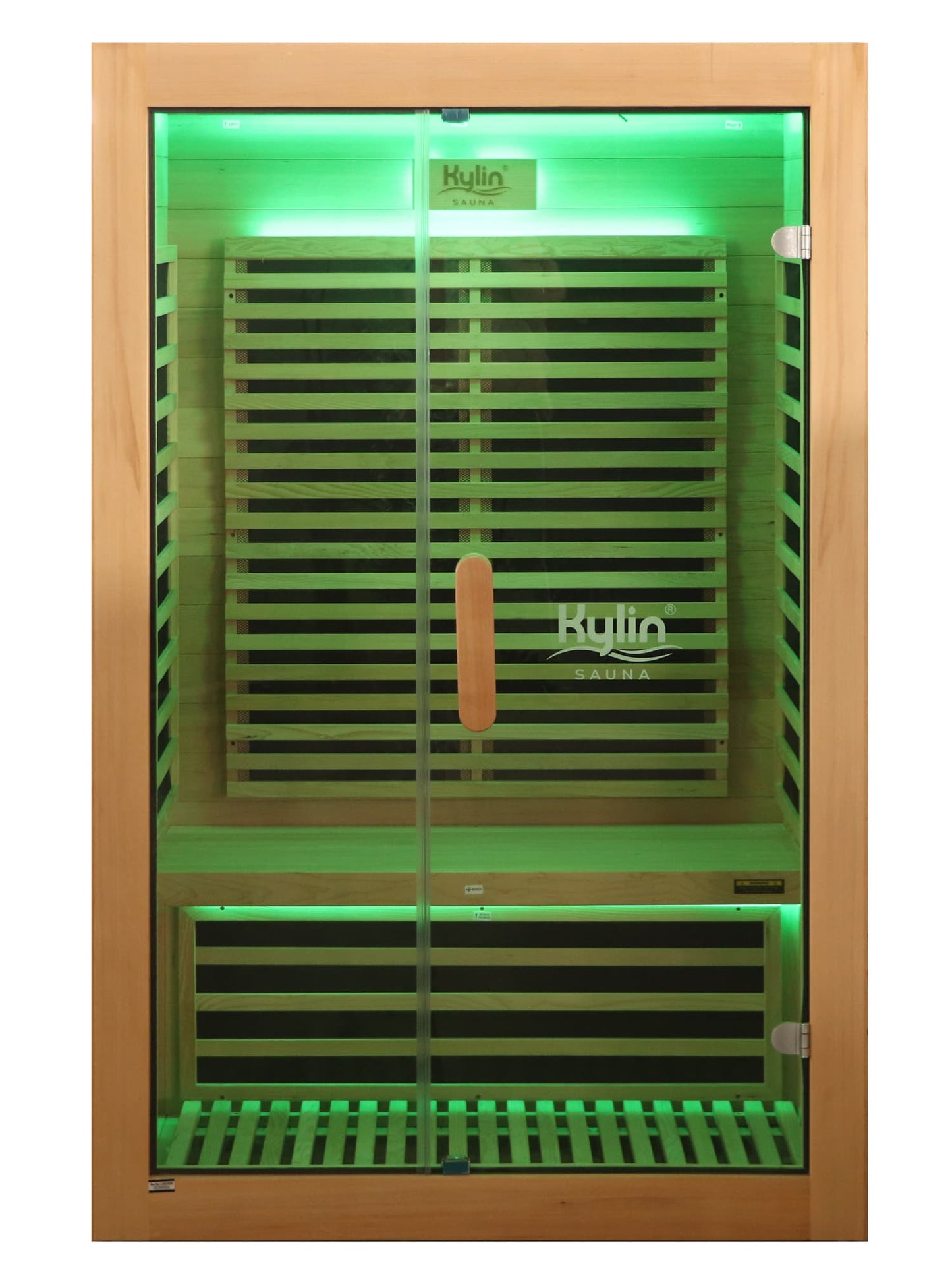 Kylin Low EMF Carbon Infrared Sauna 2 Person with floor heater H6201-F