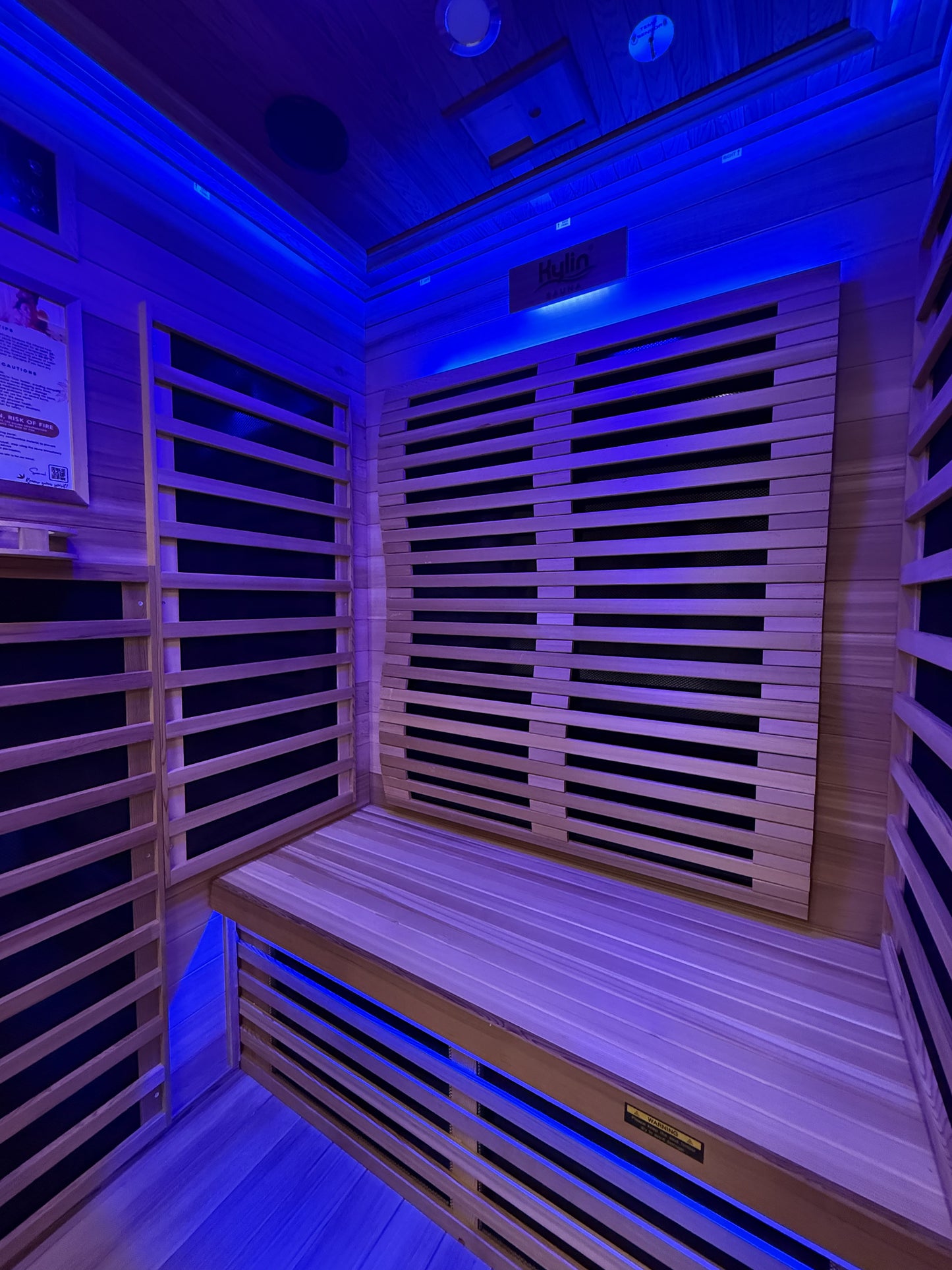 Elite - Kylin Low EMF Premium Cedar Infrared Sauna Room 2 Person - H6202-C