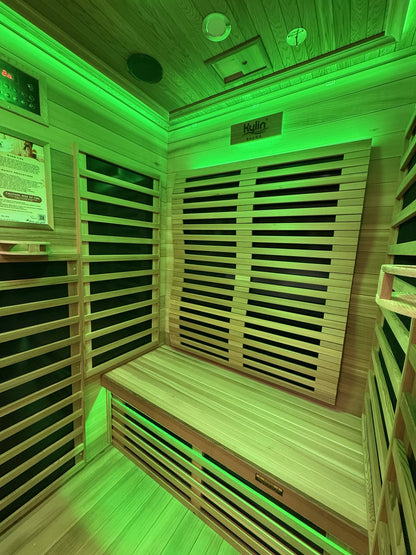 Elite - Kylin Low EMF Premium Cedar Infrared Sauna Room 2 Person - H6202-C