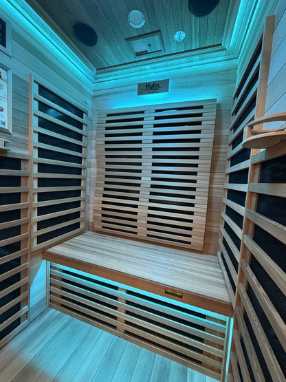 Elite - Kylin Low EMF Premium Cedar Infrared Sauna Room 2 Person - H6202-C