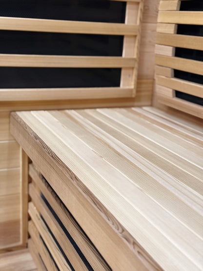 Elite - Kylin Low EMF Premium Cedar Infrared Sauna Room 2 Person - H6202-C