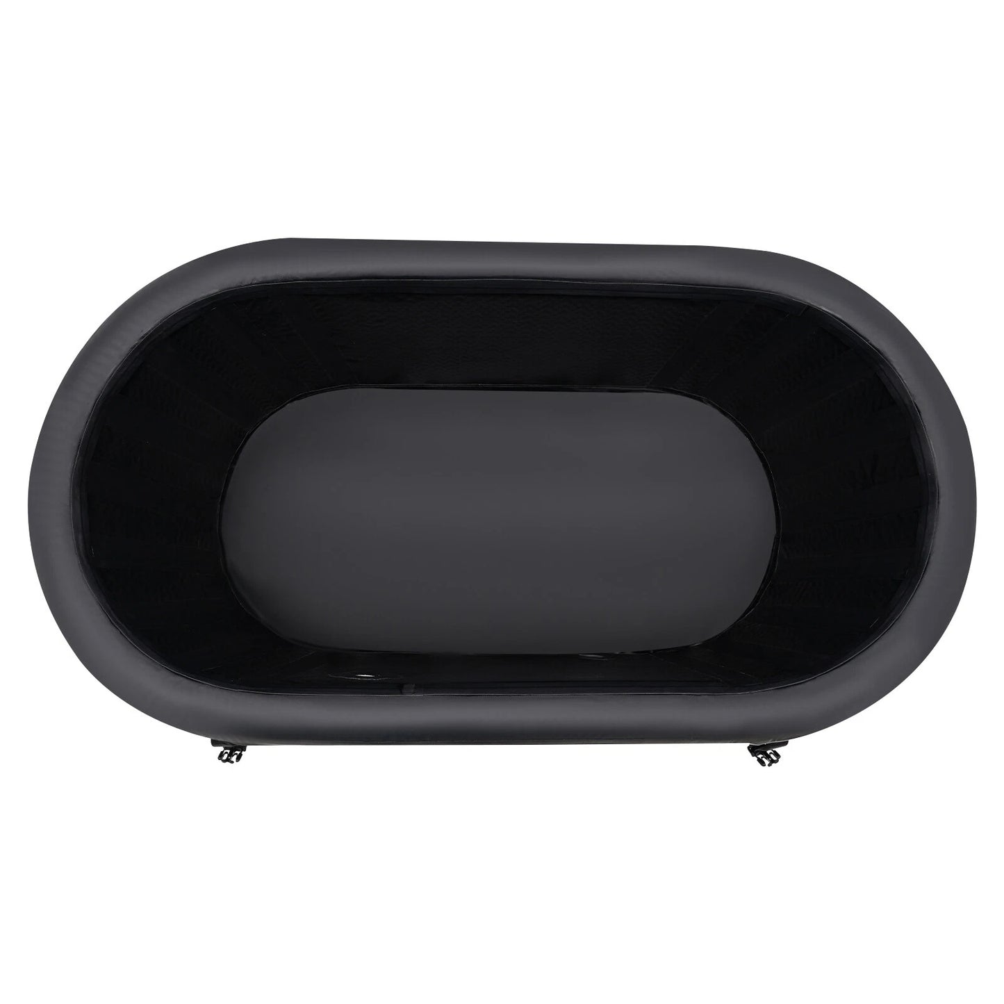 Kylin Portable Oval Ice Bath Tub Cold Plunge 265L - Black