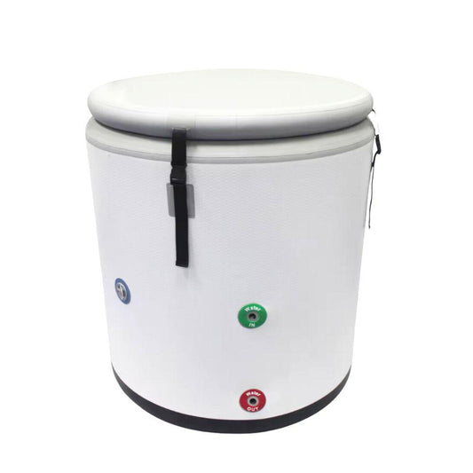 Kylin Portable Round Ice Bath Tub Cold Plunge 325L - White