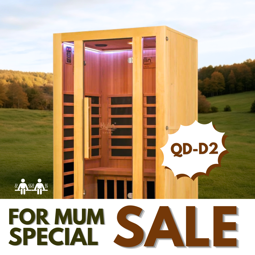 Kylin Low EMF Carbon Infrared Sauna Room 2 Person QD-D2