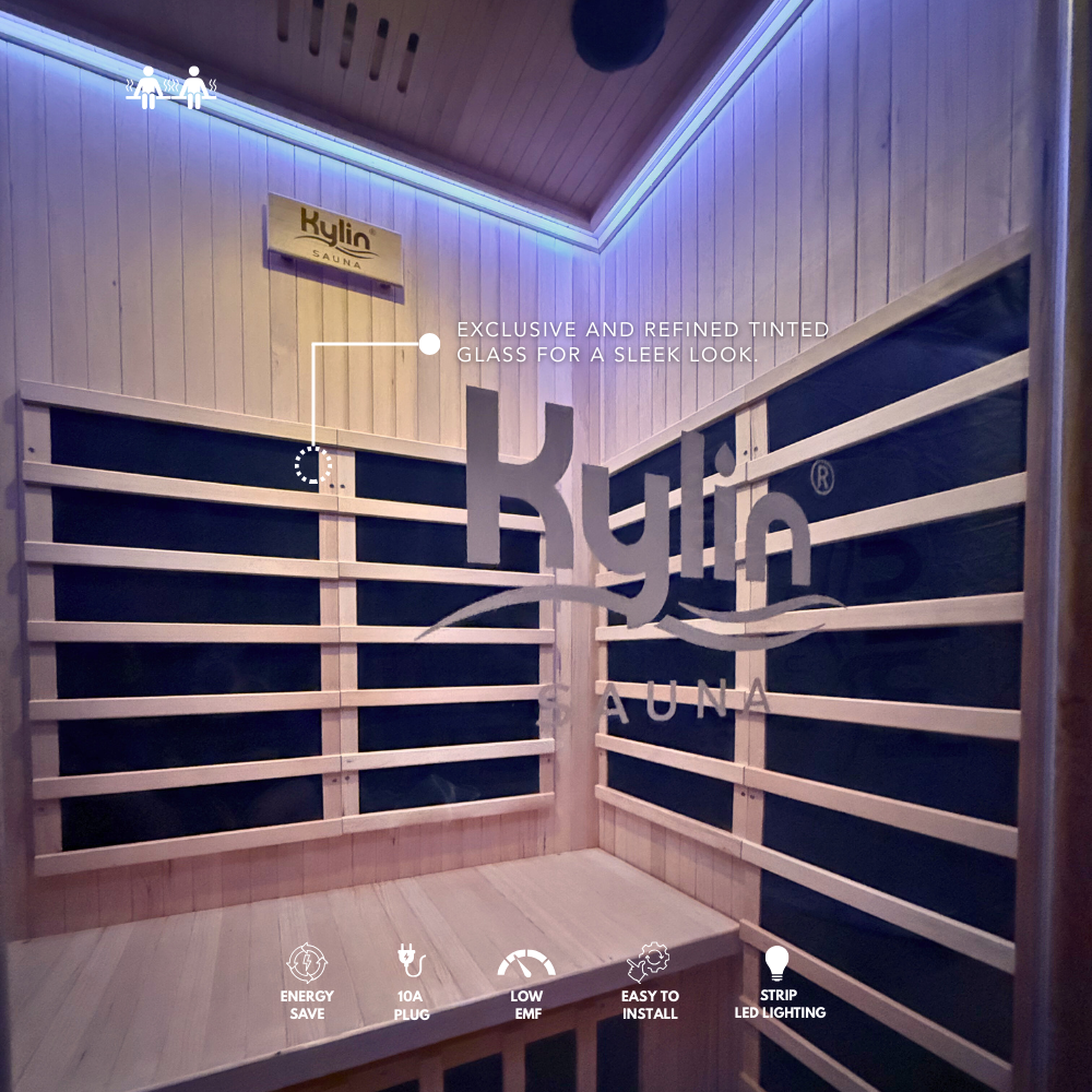 Kylin Low EMF Carbon Infrared Sauna Room 2 Person QD-D2