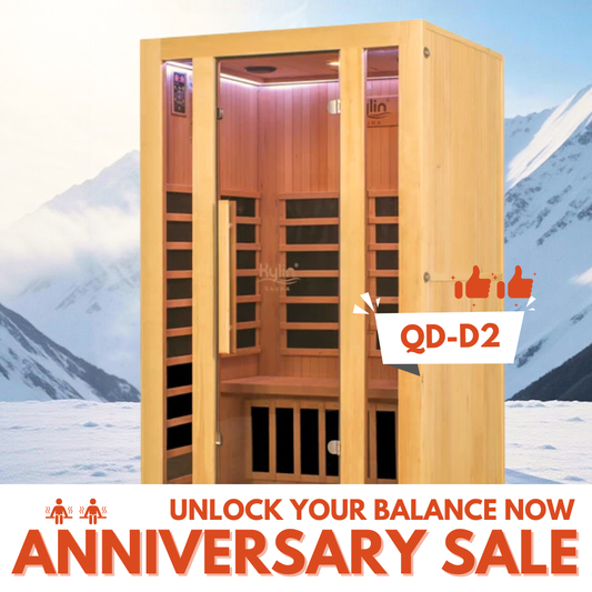 Kylin Low EMF Carbon Infrared Sauna Room 2 Person QD-D2