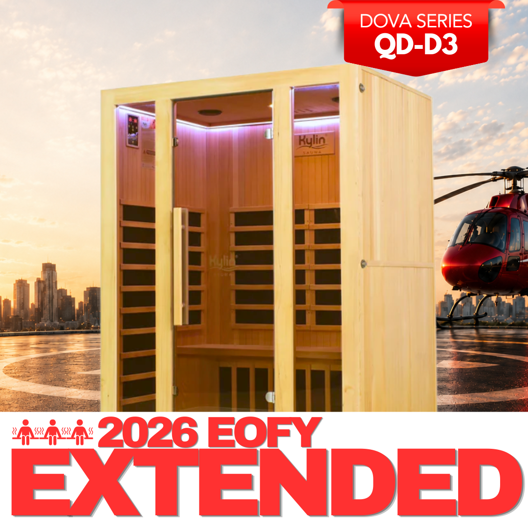 Kylin Low EMF Carbon Infrared Sauna Room 3 Person QD-D3