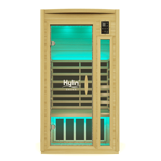 Kylin Ultra Low EMF Carbon Infrared Sauna 1 Person - K8108 PRO