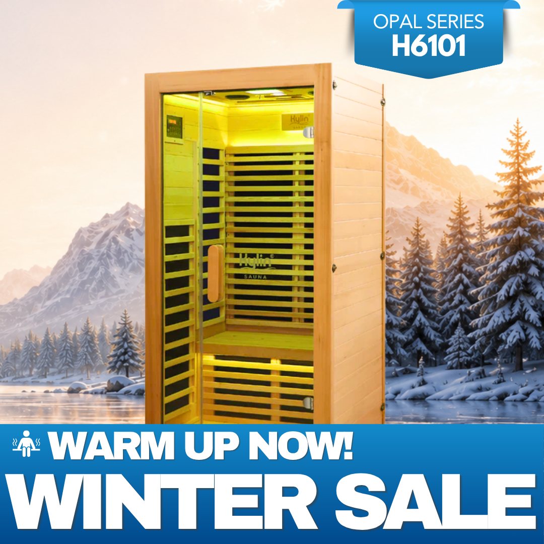 Kylin Low EMF Carbon Infrared Sauna Room 1 Person H6101 (HL-200K)