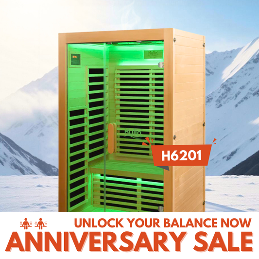 Kylin Low EMF Carbon Infrared Sauna Room 2 Person H6201 (HL-300K)