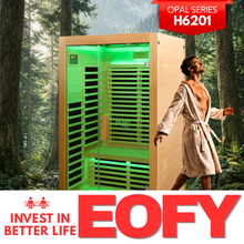 Kylin Low EMF Carbon Infrared Sauna Room 2 Person H6201 (HL-300K)