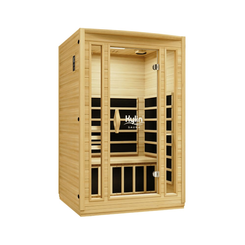 Kylin Low EMF Infrared Sauna 2 people - K8202 & Red Light Therapy Yoga Mat TLB-1000