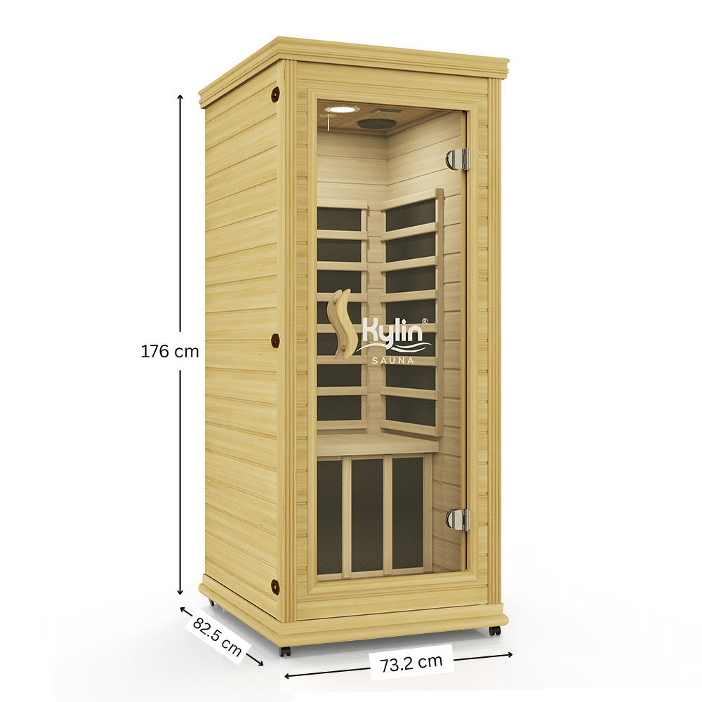 Kylin Portable Low EMF Carbon Fibre Heating Far Infrared Sauna 1 Person K8102