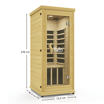 Kylin Portable Low EMF Carbon Fibre Heating Far Infrared Sauna 1 Person K8102
