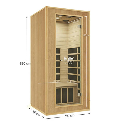Kylin Low EMF Modern Carbon Far Portable Sauna 1 person - K8105
