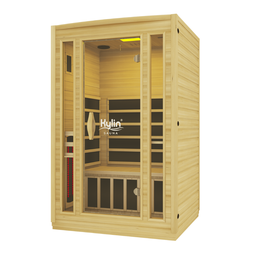 Kylin Full Spectrum Low EMF Carbon Far Infrared Sauna 2 people - K8200 FS