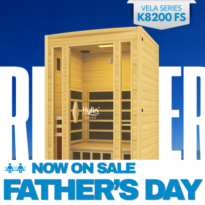 Kylin Full Spectrum Low EMF Carbon Far Infrared Sauna 2 people - K8200 FS