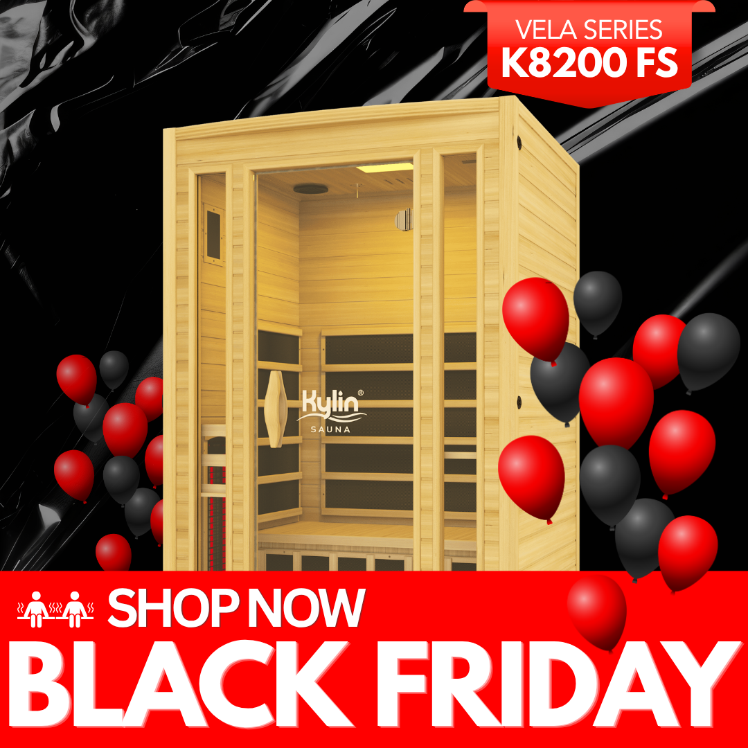 Kylin VELA Full Spectrum Low EMF Carbon Far Infrared Sauna 2 people - K8200 FS