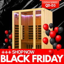 Kylin DOVA Low EMF Carbon Infrared Sauna Room 3 Person QD-D3