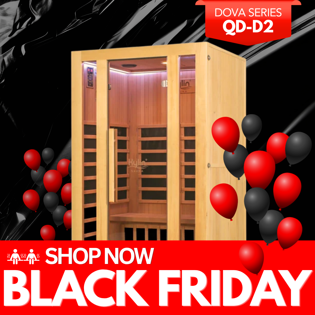 Kylin DOVA Low EMF Carbon Infrared Sauna Room 2 Person QD-D2
