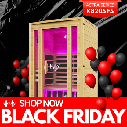 Kylin ASTRA PRO Full Spectrum Low EMF Carbon Far Infrared Sauna 2 people - K8205 FS