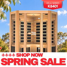 Kylin Low EMF L-shaped Corner Carbon Far Infrared Sauna 4 person - K8401/033LV