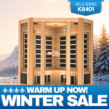 Kylin Low EMF L-shaped Corner Carbon Far Infrared Sauna 4 person - K8401/033LV