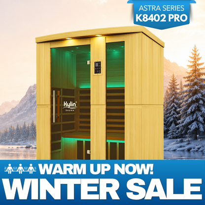 Kylin Superior Ultra Low EMF Carbon Far Infrared Sauna 3 person - K8402 PRO