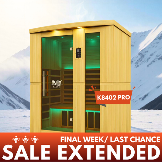 Kylin Superior Ultra Low EMF Carbon Far Infrared Sauna 3 person - K8402 PRO