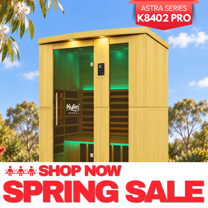 Kylin Superior Ultra Low EMF Carbon Far Infrared Sauna 3 person - K8402 PRO