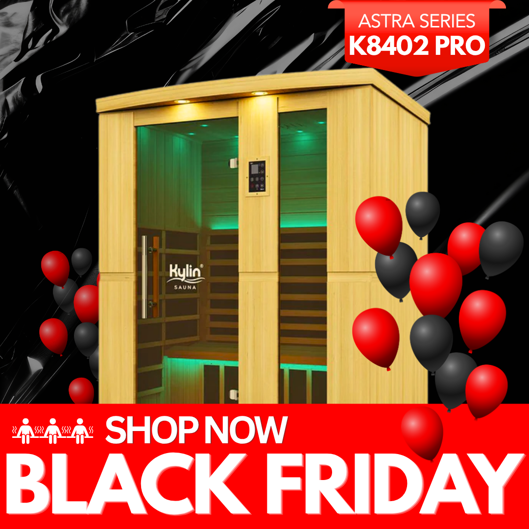 Kylin ASTRA PRO Superior Ultra Low EMF Carbon Far Infrared Sauna 3 person - K8402 PRO