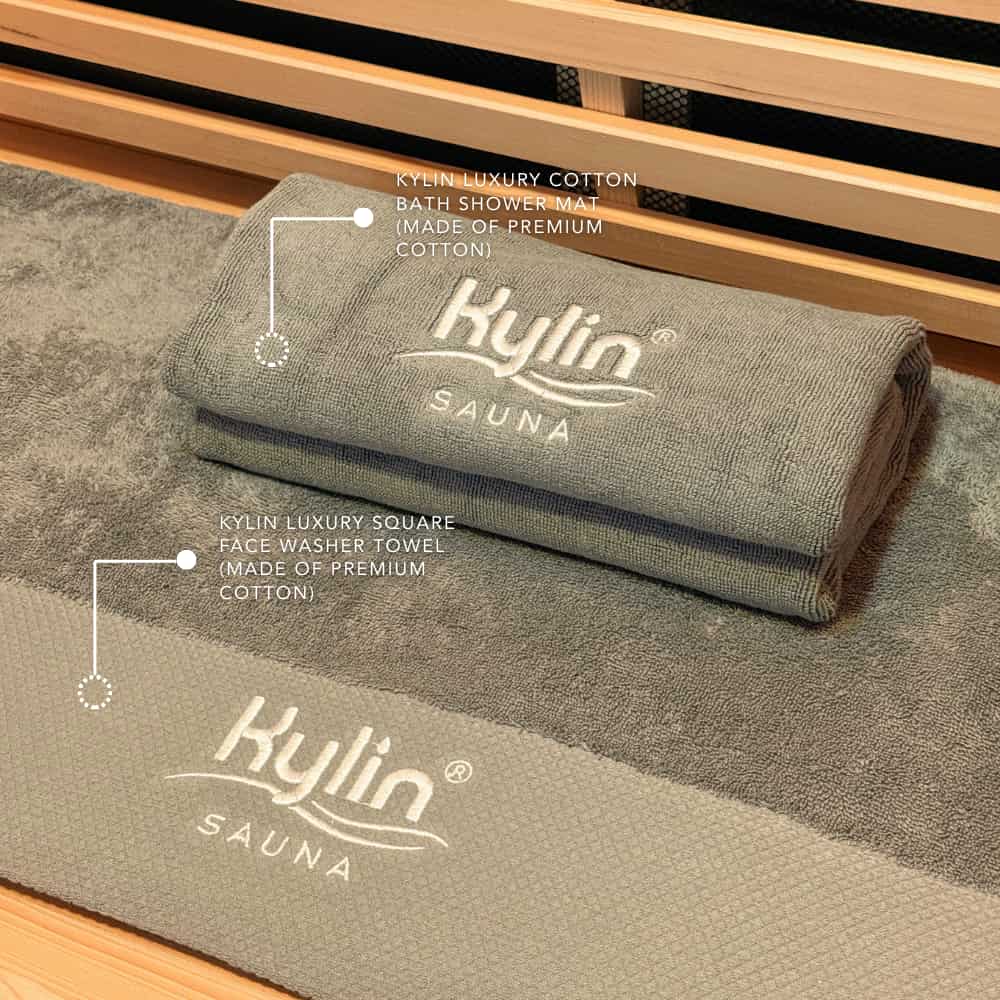 Kylin Luxury Cotton Bath Shower Towel 140*70cm (Grey)