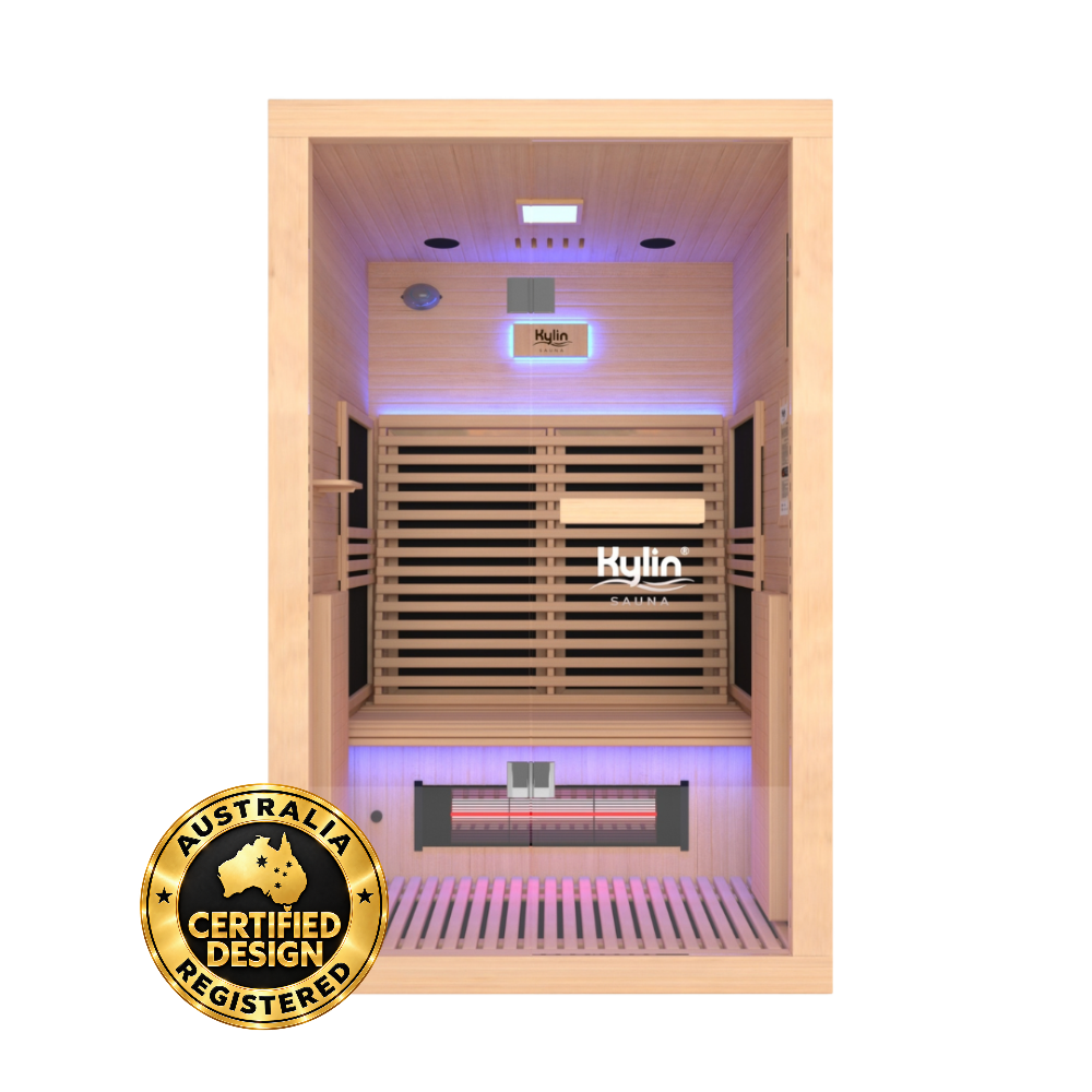 Kylin PHOENIX Hemlock Carbon Full Spectrum Infrared Sauna Room 2 Person Low EMF L9201-H