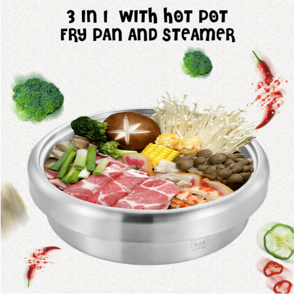 Kylin 2 in 1 Electric /Hotpot And Steamer 4L AU-K2011