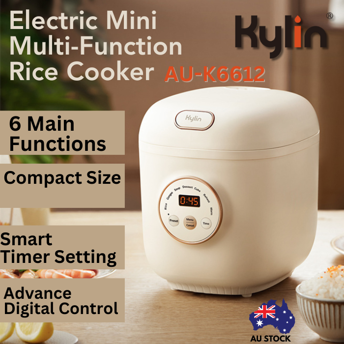 Kylin Electric Mini Multi-Function Rice Cooker 2 Cups AU-K6612 Beige -  Kylin Sauna and Homewares