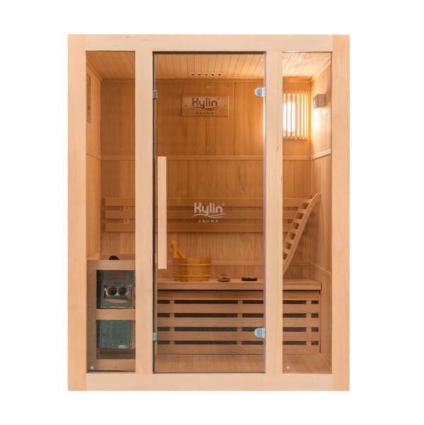 Kylin Traditional Steam Sauna Room 2 Person QD-EA3 - Image 2