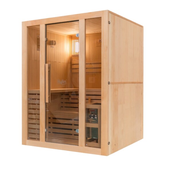 Kylin Traditional Steam Sauna Room 3 Person QD-EA3D