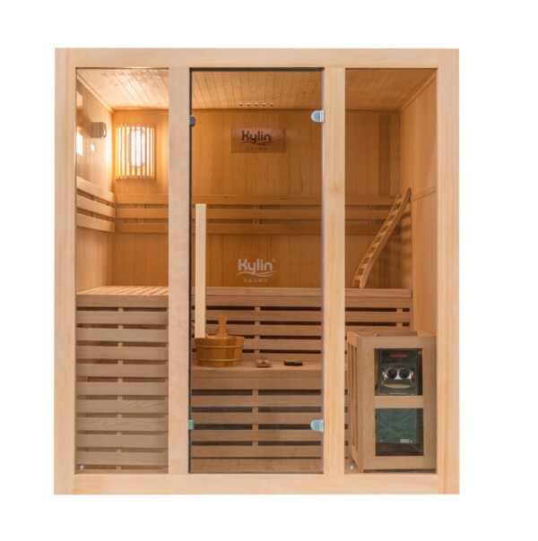 Kylin Traditional Steam Sauna Room 4 Person QD-EA4 - Image 2